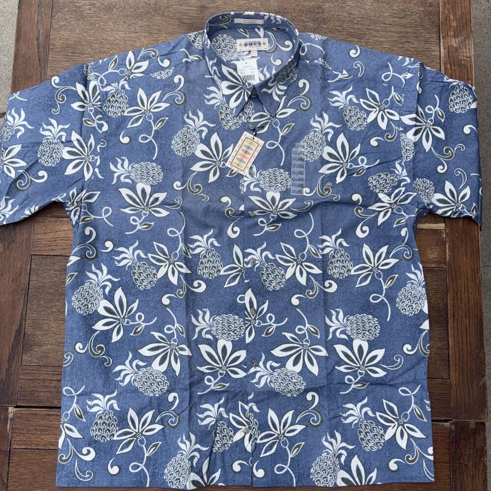 Camp Moda Hawaiian short sleeve Button-down new with tags Xxl